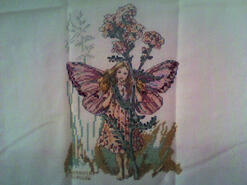 Cross stitch square for Ruby T's quilt