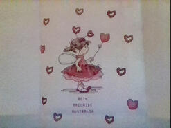 Cross stitch square for Ruby T's quilt