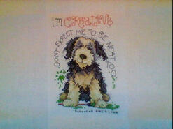Cross stitch square for Darcie J's quilt