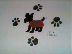 Cross stitch square for Darcie J's quilt