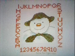 Cross stitch square for Stevie L's quilt