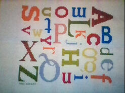 Cross stitch square for Stevie L's quilt