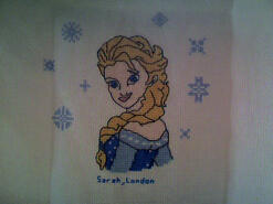 Cross stitch square for Emily-Grace W's quilt