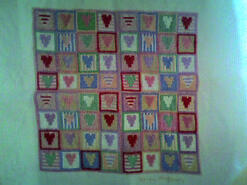 Cross stitch square for Briony N's quilt