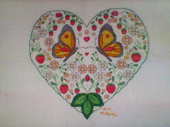 Cross stitch square for Briony N's quilt