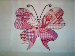 Cross stitch square for Libby O's quilt