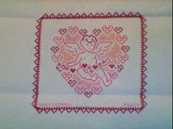 Cross stitch square for Libby O's quilt