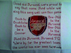 Cross stitch square for Luca R's quilt