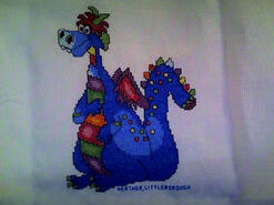 Cross stitch square for Ethan T's quilt