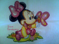 Cross stitch square for Harrison U's quilt