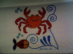 Cross stitch square for Theo C's quilt