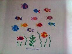 Cross stitch square for Theo C's quilt