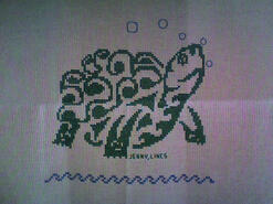 Cross stitch square for Aurelia S's quilt