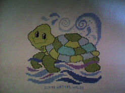 Cross stitch square for Aurelia S's quilt