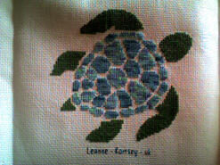 Cross stitch square for Aurelia S's quilt