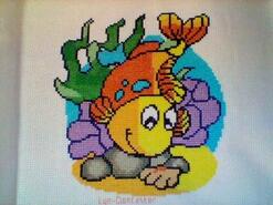 Cross stitch square for Aurelia S's quilt