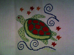 Cross stitch square for Aurelia S's quilt