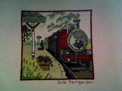Cross stitch square for Isaac K's quilt