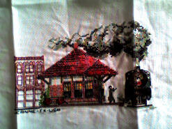 Cross stitch square for Callum B's quilt