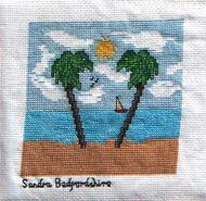 Cross stitch square for Isla W's quilt