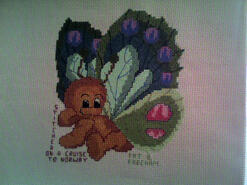 Cross stitch square for Chloe R's quilt