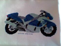 Cross stitch square for Bailey H's quilt
