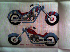 Cross stitch square for Bailey H's quilt