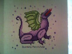 Cross stitch square for Wynter-Rose's quilt