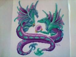 Cross stitch square for Wynter-Rose's quilt
