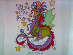 Cross stitch square for Wynter-Rose's quilt
