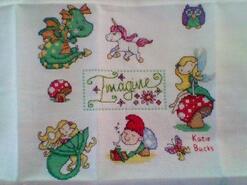 Cross stitch square for Wynter-Rose's quilt