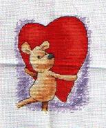 Cross stitch square for Amelia F's quilt