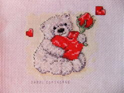 Cross stitch square for Amelia F's quilt