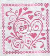 Cross stitch square for Amelia F's quilt