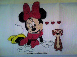 Cross stitch square for Daisy B's quilt