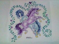 Cross stitch square for Calla C's quilt
