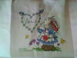 Cross stitch square for Olivia W's quilt