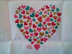 Cross stitch square for Olivia W's quilt