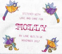 Cross stitch square for Molly L's quilt