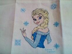 Cross stitch square for Chelsea T's quilt