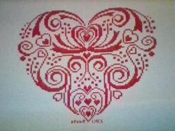 Cross stitch square for Elisha T's quilt