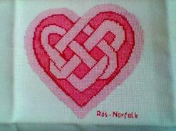 Cross stitch square for Elisha T's quilt