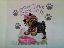 Cross stitch square for Ellie Mae P's quilt