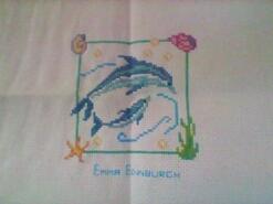 Cross stitch square for Kian W's quilt
