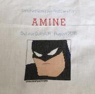 Cross stitch square for Amine B's quilt