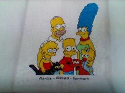 Cross stitch square for Harley W's quilt