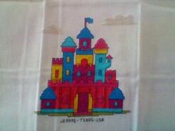 Cross stitch square for Daisy E's quilt