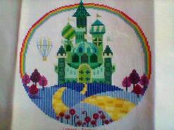 Cross stitch square for Daisy E's quilt
