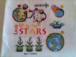Cross stitch square for Kieran S's quilt