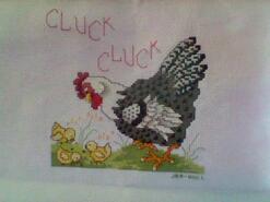 Cross stitch square for Charlie Y's quilt